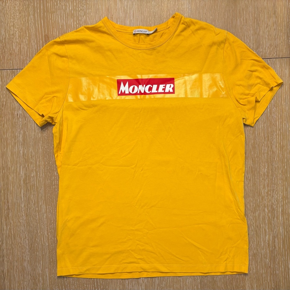 Moncler Bold Yellow Short Sleeve Tee